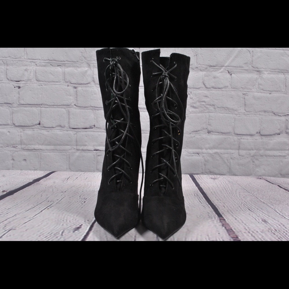 Brand New Fashion Nova Tried Bootie Black Size 10 - Picture 11 of 13